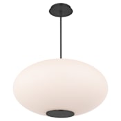 Modern Forms Illusion 22" Wide Switchable Color Temperature LED Pendant - Set to 2700K Black