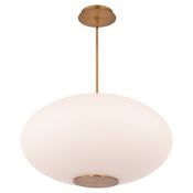 Modern Forms Illusion 22" Wide Switchable Color Temperature LED Pendant - Set to 3000K Aged Brass