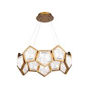 Modern Forms Starlight Starbright 26" Wide LED Drum Chandelier Aged Brass