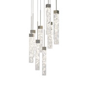 Modern Forms Minx 9 Light 17" Wide LED Crystal Multi Light Pendant Antique Nickel