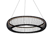 Modern Forms Lute 28" Wide LED Ring Chandelier - 4000K Black