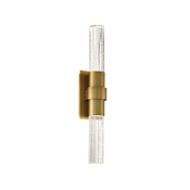 Modern Forms Ceres 2 Light 18" Tall Integrated LED Wall Sconce Aged Brass
