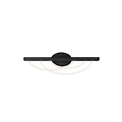 Modern Forms Swoop 3 Light 24" Wide LED Vanity Light Black