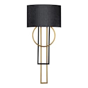 Modern Forms Sartre 32" Tall 3000K LED Wall Sconce Black Aged Brass