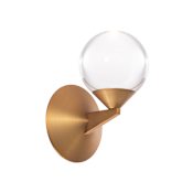 Modern Forms Double Bubble 6" Wide LED Wall Sconce Aged Brass