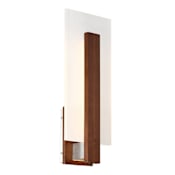 Modern Forms Stem Single Light 19" Tall Integrated LED Wall Sconce Dark Walnut