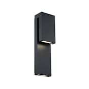 Modern Forms Double Down Light 5" Wide Integrated LED Outdoor Wall Sconce - ADA Compliant Black