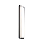 Modern Forms Ice Bar 26" Tall LED Outdoor Wall Sconce with Mitered Glass Shade - 3500K Black