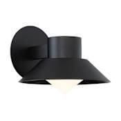 Modern Forms Oslo Single Light 8" High Integrated LED Outdoor Wall Sconce Black