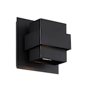 Modern Forms Pandora 2 Light 7" Tall Integrated LED Outdoor Wall Sconce Black