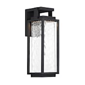 Modern Forms Two If By Sea 25" Tall LED Outdoor Wall Sconce Black