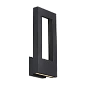 Modern Forms Twilight 2 Light 16" Tall LED Outdoor Wall Sconce Black