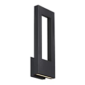 Modern Forms Twilight 2 Light 21" Tall LED Outdoor Wall Sconce Black