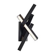 Modern Forms Chaos 4 Light 12" Tall LED Wall Sconce Black