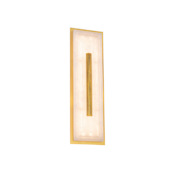 Modern Forms Clarice 19" Tall LED Wall Sconce with Natural Spanish Alabaster Shade Aged Brass