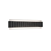 Modern Forms Magnate 2 Light 19" Wide LED Bath Bar with Mitered Glass Shade Basalt Stone / Black