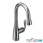 Moen Arbor Single Handle Pulldown Spray Bar Faucet with Reflex Technology Chrome