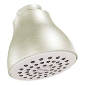 Moen Single Function Shower Head Only with 1/2 Inch Connection from the Moen Collection Brushed Nickel