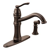 Moen Belfield1.5 GPM High-Arc Single Handle Kitchen Faucet with Side Spray - Power Clean Technology Oil Rubbed Bronze
