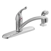 Moen Chateau Single Handle Kitchen Faucet with Side Spray Chrome