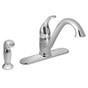 Moen Camerist Low-Arc Kitchen Faucet and Side Spray Chrome