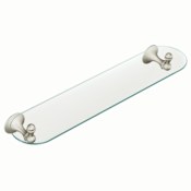 Moen 24" Glass Vanity Shelf from the Lounge Collection Brushed Nickel
