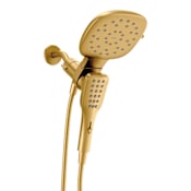 Moen Verso 1.75 GPM Multi Function Shower Head with Hand Shower, Infiniti™ Dial, and Magnetix® Technology Brushed Gold