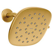 Moen Verso 2.5 GPM Multi Function Square Shower Head with Infiniti™ Dial Brushed Gold