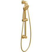 Moen Single Function Hand Shower Package with Hose and Slide Bar Included Brushed Gold