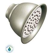 Moen 1.75 GPM Single Function Shower Head from the Moenflo XL Collection Brushed Nickel