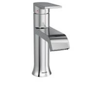 Moen Genta 1.2 GPM Single Hole Bathroom Faucet with Pop-Up Drain Assembly Chrome