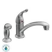 Moen Chateau Single Handle Kitchen Faucet with Side Spray Chrome