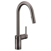 Moen Align 1.5 GPM Single Handle High Arc Pulldown Kitchen Faucet Black / Stainless Steel