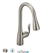 Moen Arbor Single Handle Pulldown Spray Kitchen Faucet with Reflex Technology Spot Resist Stainless