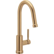 Moen Kivo 1.5 GPM Single Hole Pull Down Kitchen Faucet Bronzed Gold