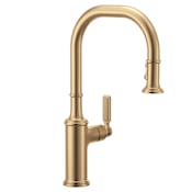 Moen Smyth 1.5 GPM Single Hole Kitchen Faucet Bronzed Gold