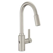 Moen Genta LX 1.5 GPM Single Hole Pull Down Kitchen Faucet with MotionSense Spot Resist Stainless