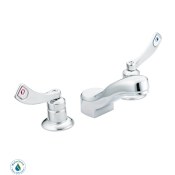 Moen Double Handle Widespread Bathroom Faucet from the M-DURA Collection (Valve Included) Chrome