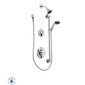 Moen Shower System with 1.5 GPM Single Function Shower Head and Posi-Temp Pressure Balancing Rough-In Valve from the Commercial Collection Chrome