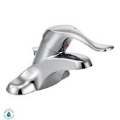 Moen Single Handle Centerset Bathroom Faucet from the M-BITION Collection (Valve Included) Chrome