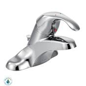 Moen Single Handle Centerset Bathroom Faucet from the M-BITION Collection (Valve Included) Chrome