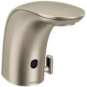 Moen M-POWER 0.5 GPM Single Hole Bathroom Faucet - AC Powered Brushed Nickel