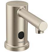 Moen M-POWER Deck Mounted Electronic Soap Dispenser with 50-3/4 oz Capacity Brushed Nickel