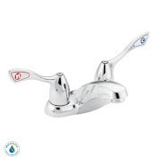 Moen Double Handle Centerset Bathroom Faucet from the M-BITION Collection (Valve Included) Chrome