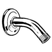 Moen 6" Shower Arm with 1/2" Connection Mediterranean Bronze