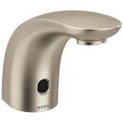 Moen M-POWER 0.5 GPM Single Hole Bathroom Faucet Brushed Nickel