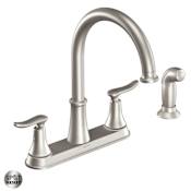 Moen Solidad High-Arc Kitchen Faucet with Side Spray Spot Resist Stainless