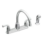 Moen Banbury High-Arc Kitchen Faucet with Side Spray Chrome