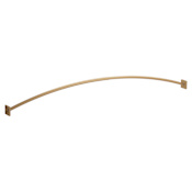 Moen Triva Curved Wall Mounted Curtain Rod with Adjustable Length Bronzed Gold