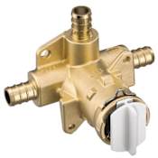 Moen M-Pact 3 Port with Bulk Pack Posi-Temp 1/2" Crimp Ring PEX Connection Pressure Balancing Rough-In Valve N/A